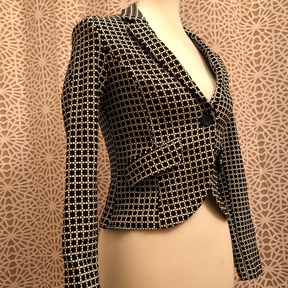Mosaic & Co Size Small Black & White Jacket Blazer - Picture 10 of 10